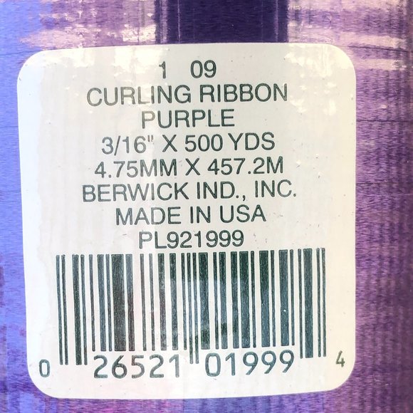 Berwick Crimped Curling Ribbon (2 Spool Set) 3/16-Inch by 500-Yard (NEW) - Picture 8 of 8